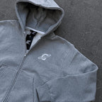 Hoodie met rits Gopo grijs