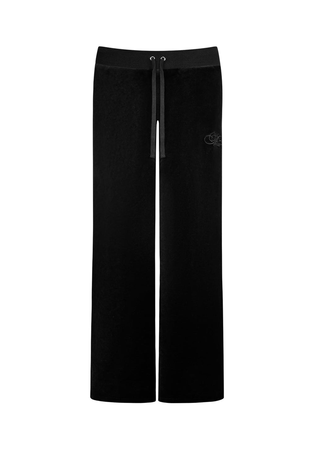 PANTALON DE JOGGING EN VELOURS STRASS IDOL NOIR