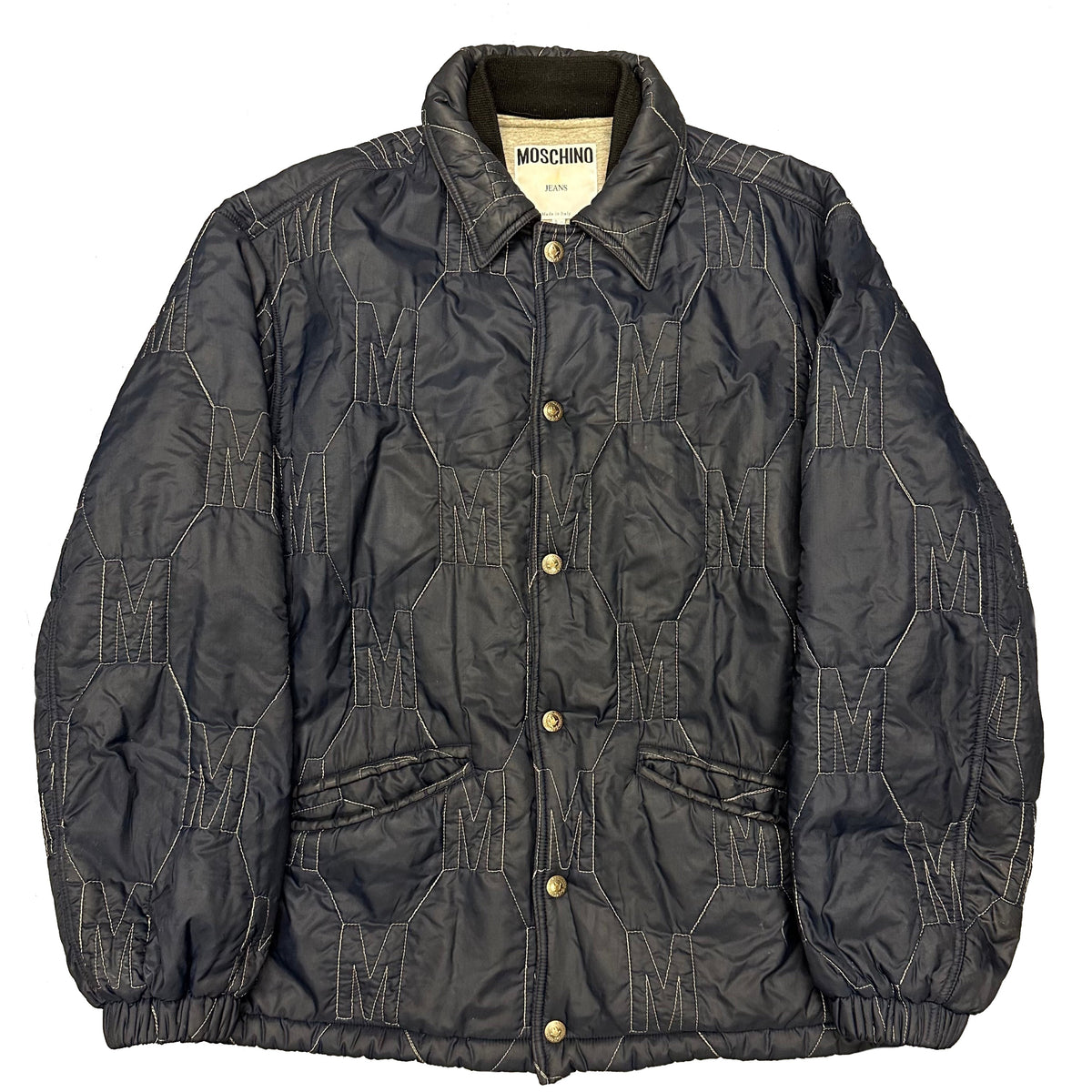 Final Sizes: Monogram Embroidered Nylon Quilted Jacket
