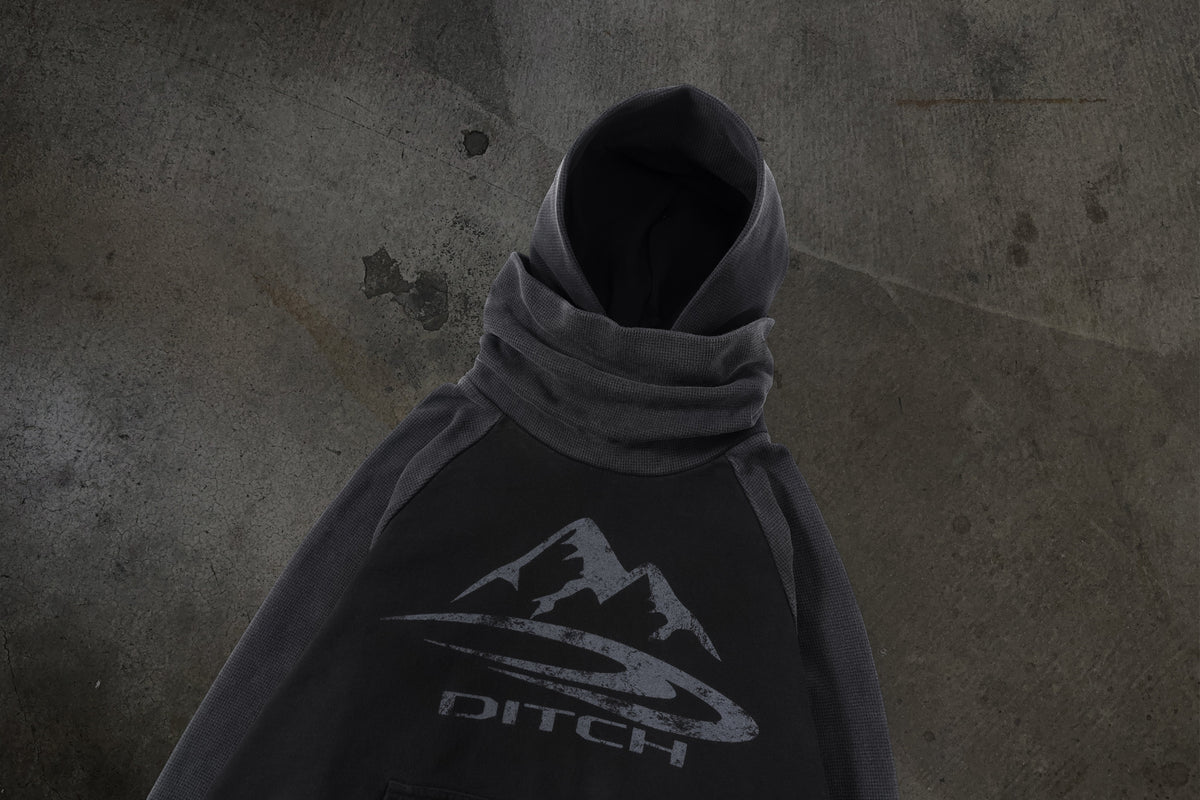 SUDADERA CON CAPUCHA Y MÁSCARA SUMMIT (CARBÓN/TÉRMICA)