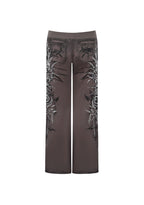 Pantaloni della tuta bootcut con strass INFATUATION grigio scuro