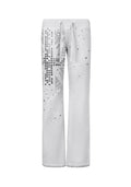 Pantaloni aderenti con borchie KNIGHT, grigio mélange