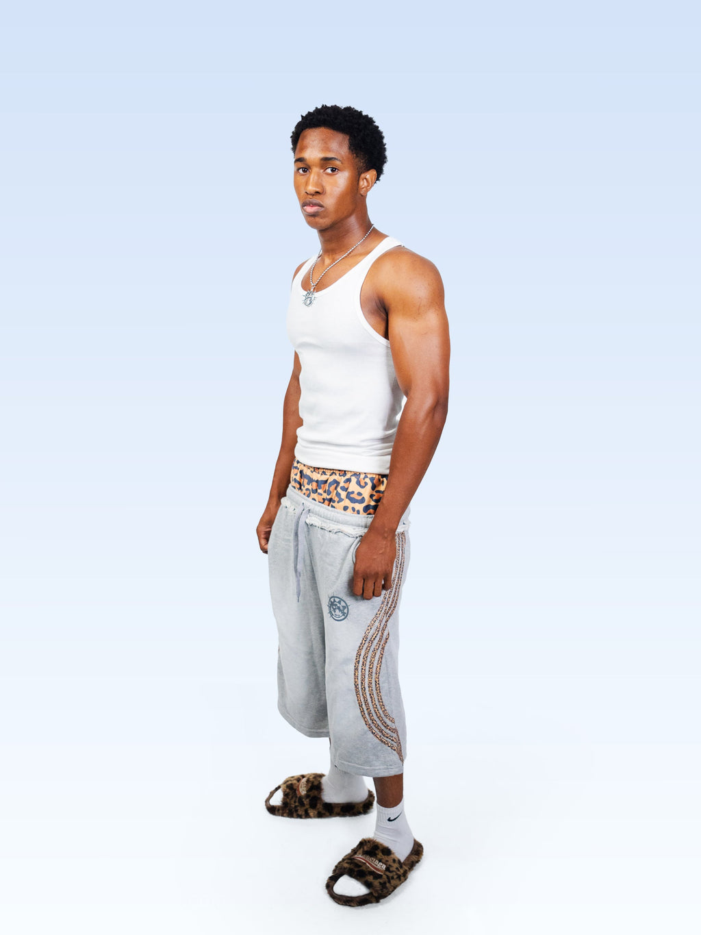 Shorts de sport léopard