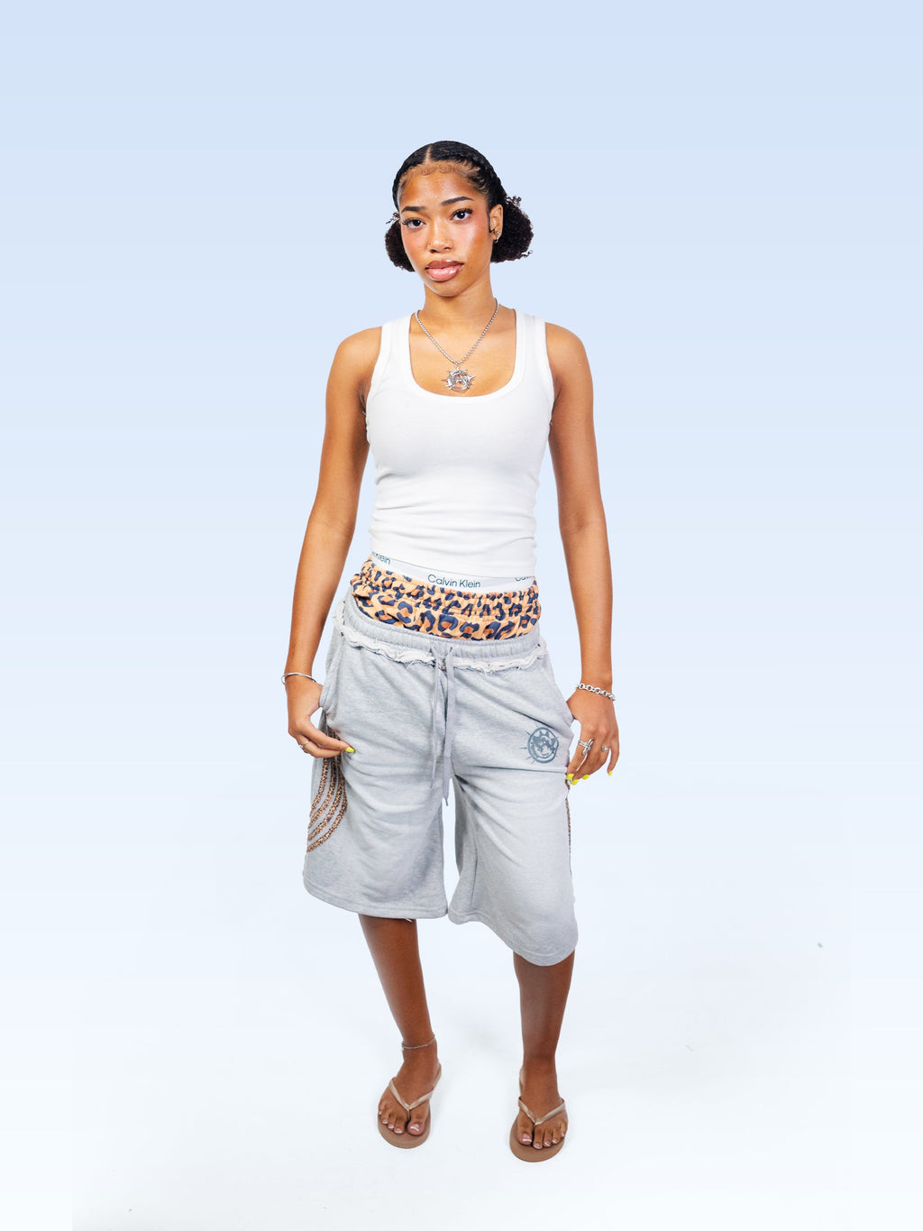 Shorts de sport léopard