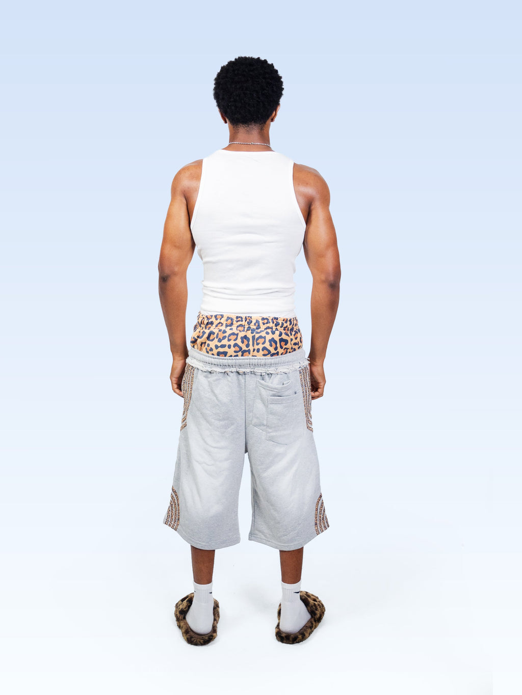 Shorts de sport léopard