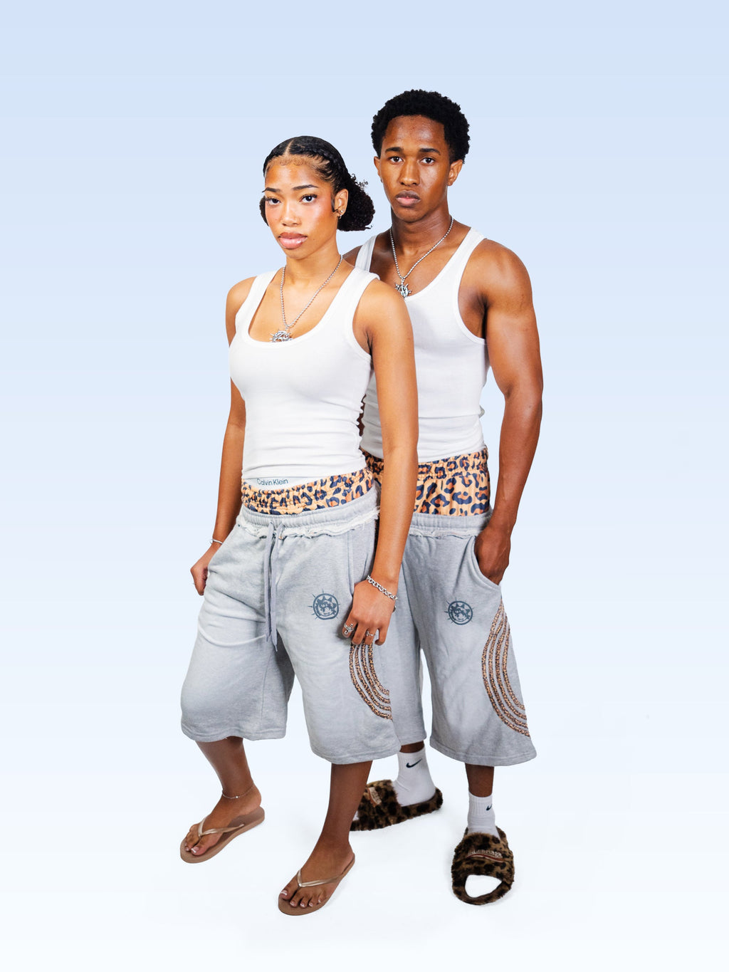 Shorts de sport léopard