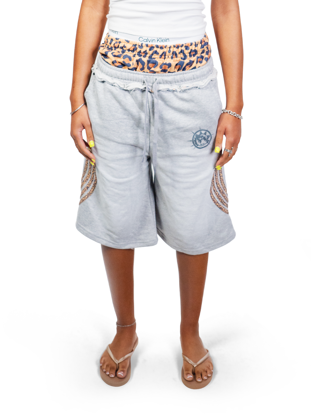 Shorts de sport léopard