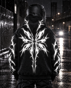 Felpa con cappuccio riflettente Night Bloom