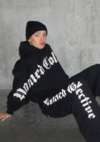 SWEAT À CAPUCHE OVERSIZED NTH ACTIVE OLD ENGLISH NOIR