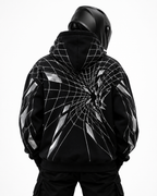 Obsidian Grid Reflective Hoodie