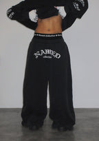 OLD ENGLISH OVERSIZED SWEATPANTS WASHED CHARCOAL
