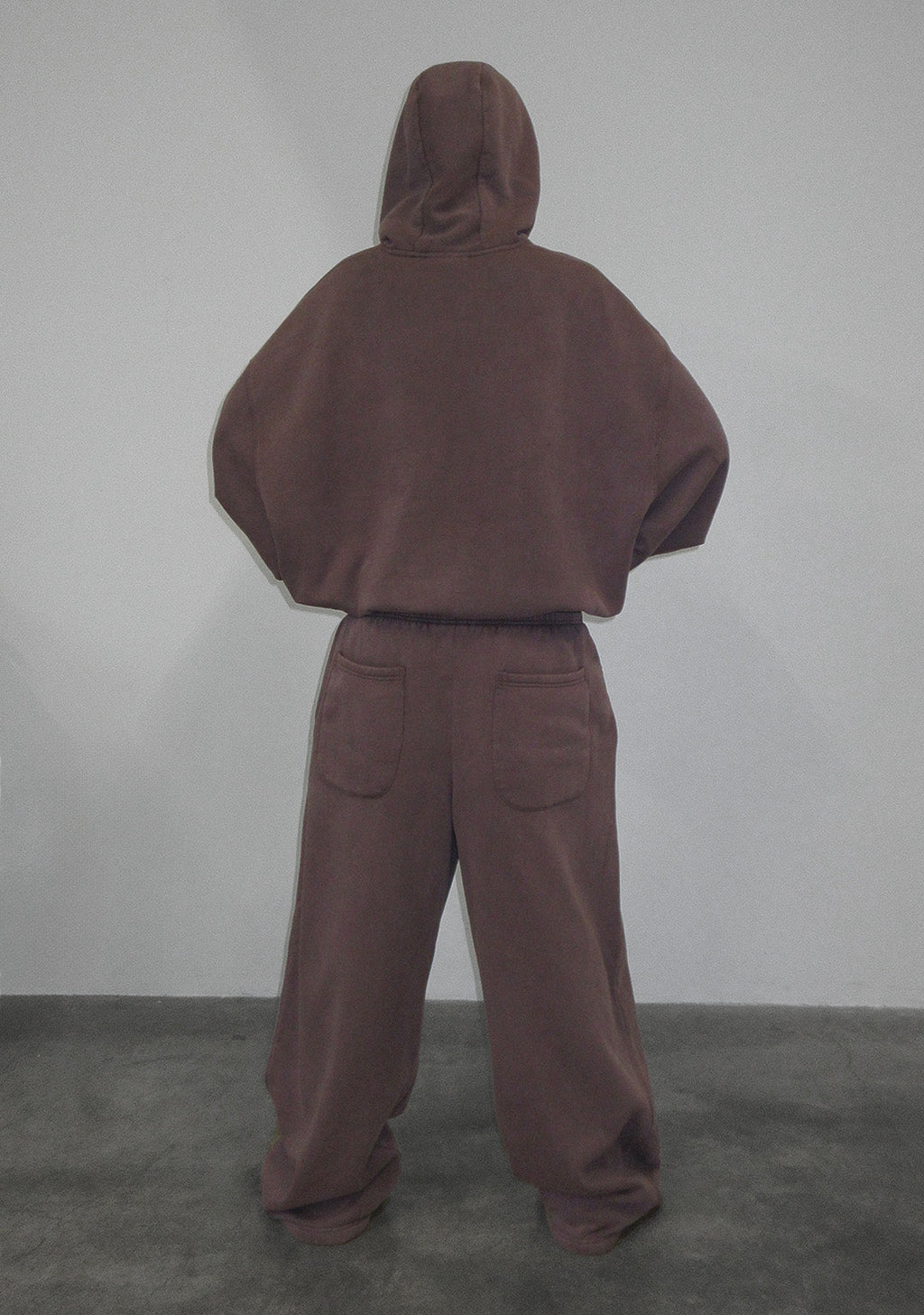 OLD ENGLISH KAPUZENPULLOVER GEWASCHENES MAUVE