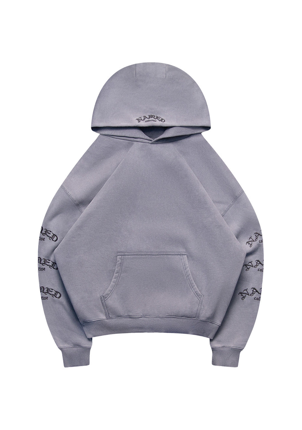 SWEAT À CAPUCHE OLD ENGLISH GRIS VINTAGE DÉLAVÉ