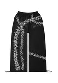 OMEN OVERSIZE-JOGGINGHOSE MIT STRASSSTEINEN SCHWARZ