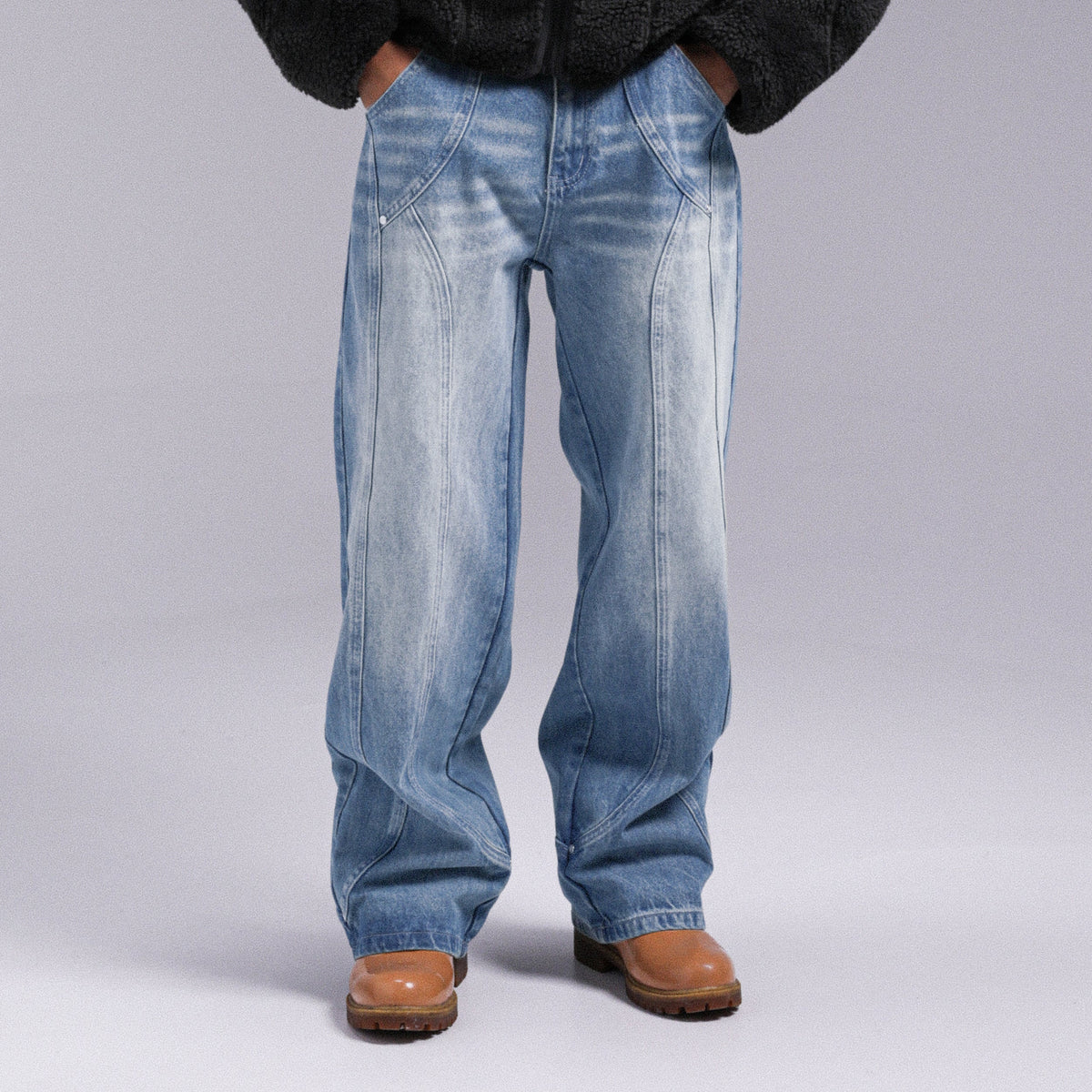 "ARCH" DENIM PANTS WEYZ - Light Blue