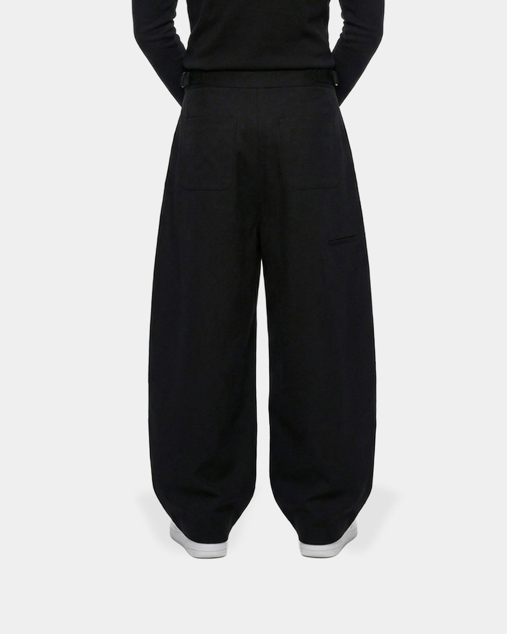 Klassieke geplooide baggy pantalon