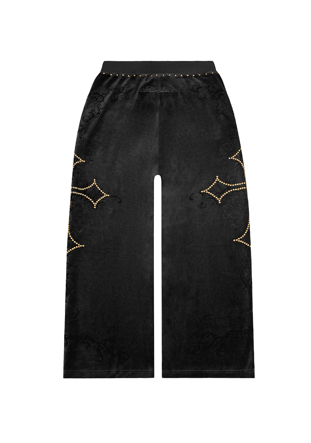 PANTALON DE JOGGING EN VELOURS À CLOUS REBEL NOIR