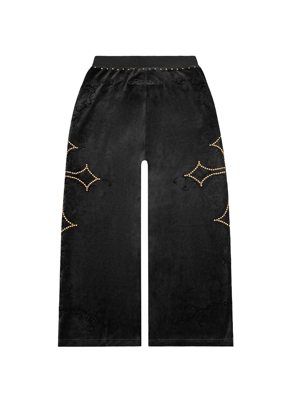PANTALON DE JOGGING EN VELOURS À CLOUS REBEL NOIR