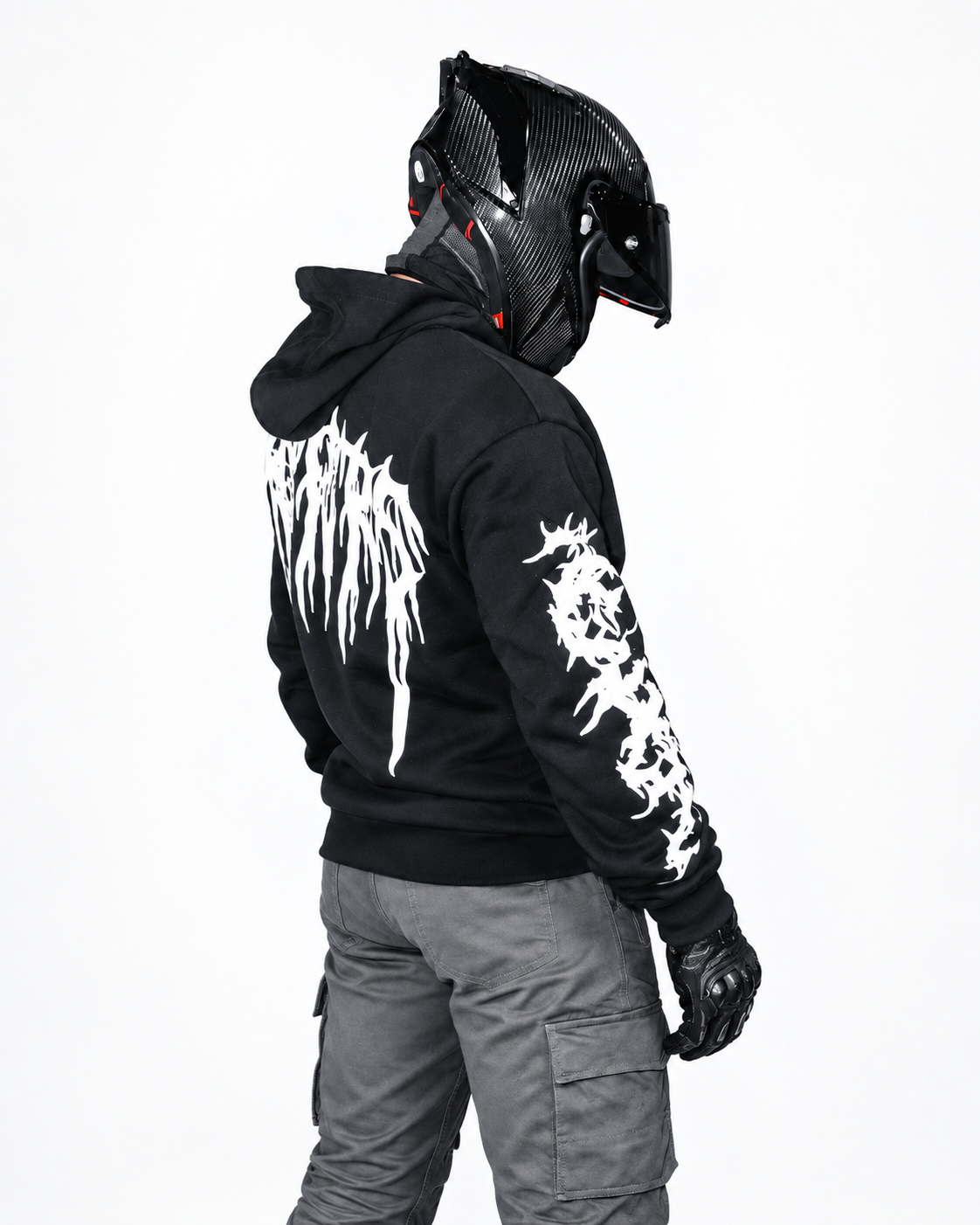 Reflecterende hoodie Abyss Script
