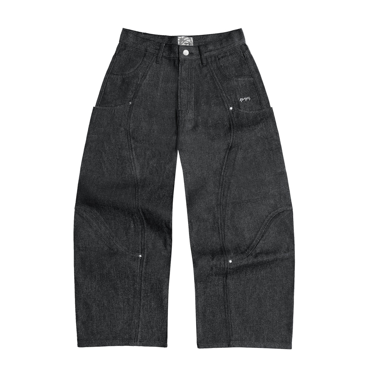 "RIFT" RAW DENIMBROEK - ZWART