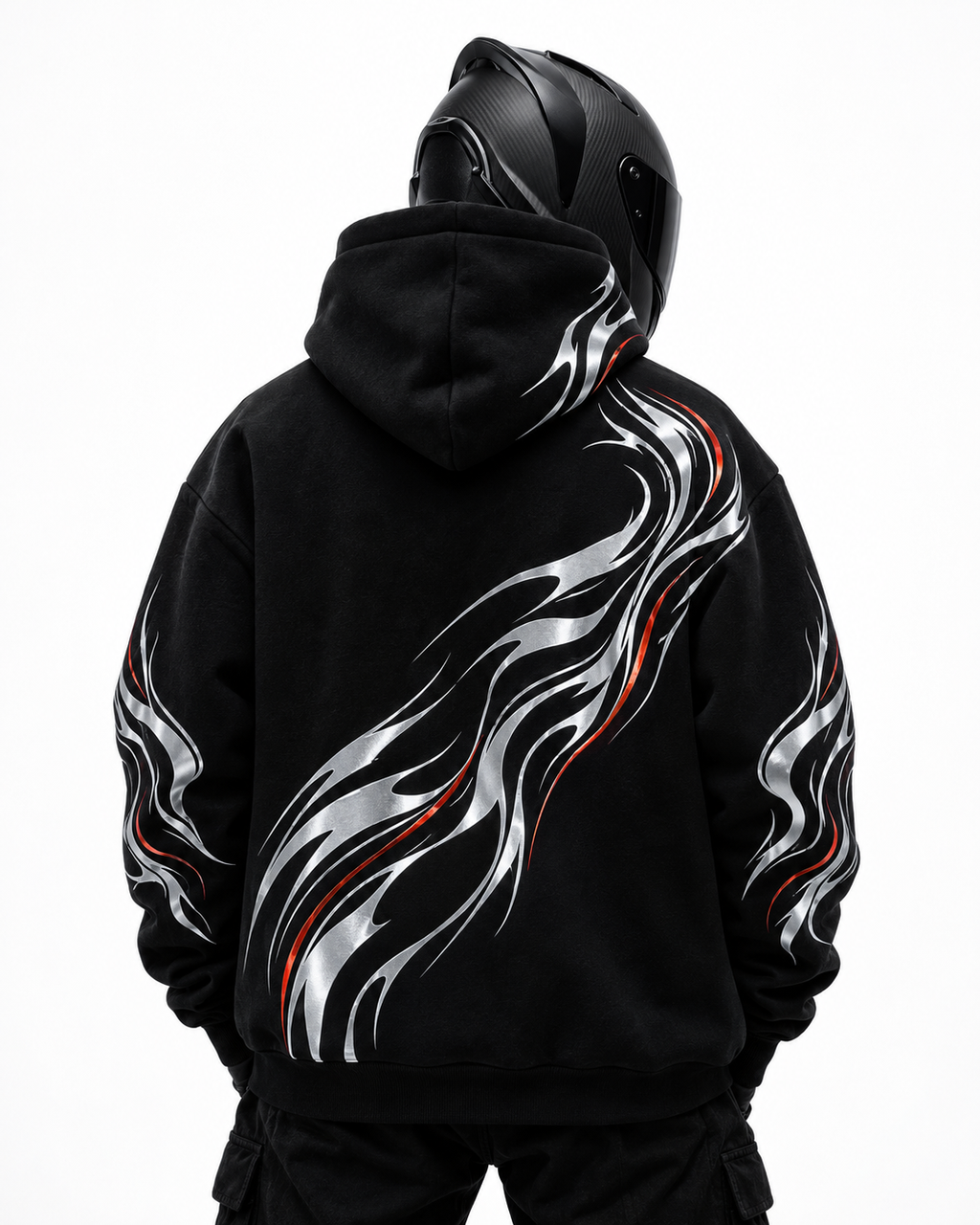 Sweat à capuche réfléchissant Signal Flame