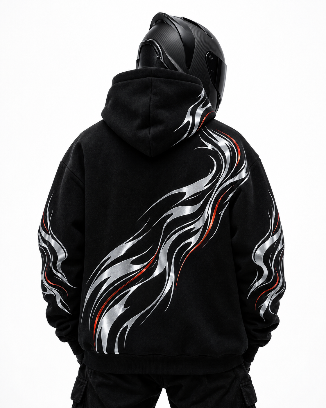 Sweat à capuche réfléchissant Signal Flame