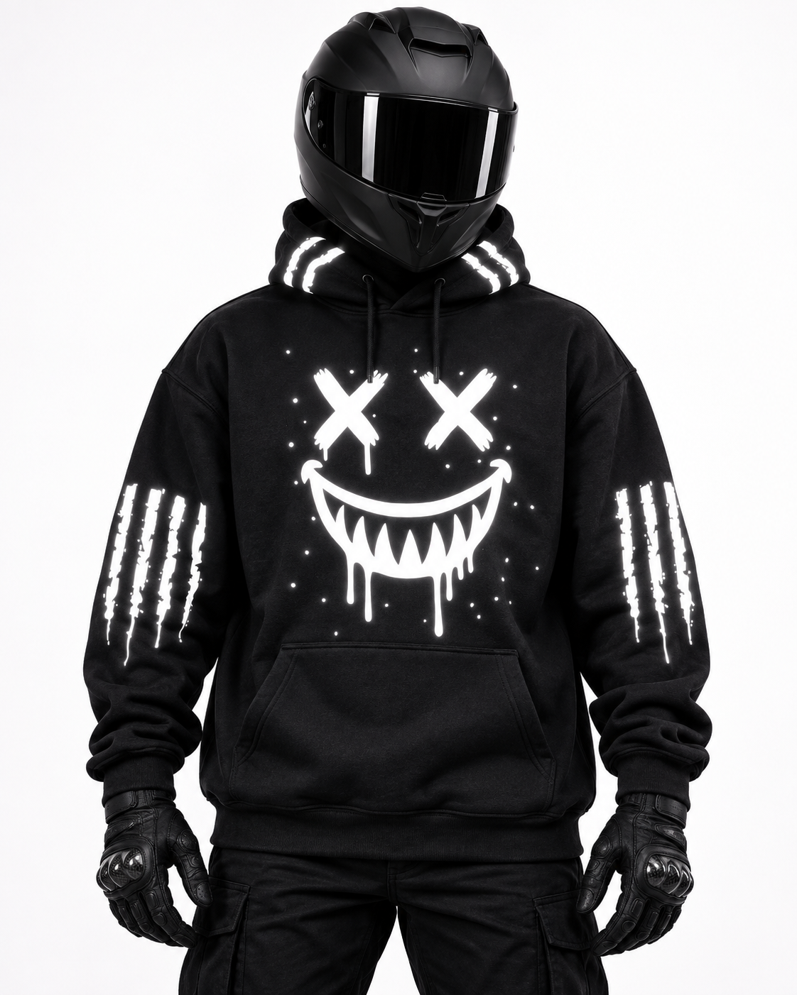Reflecterende hoodie X-Eyes om in te rijden