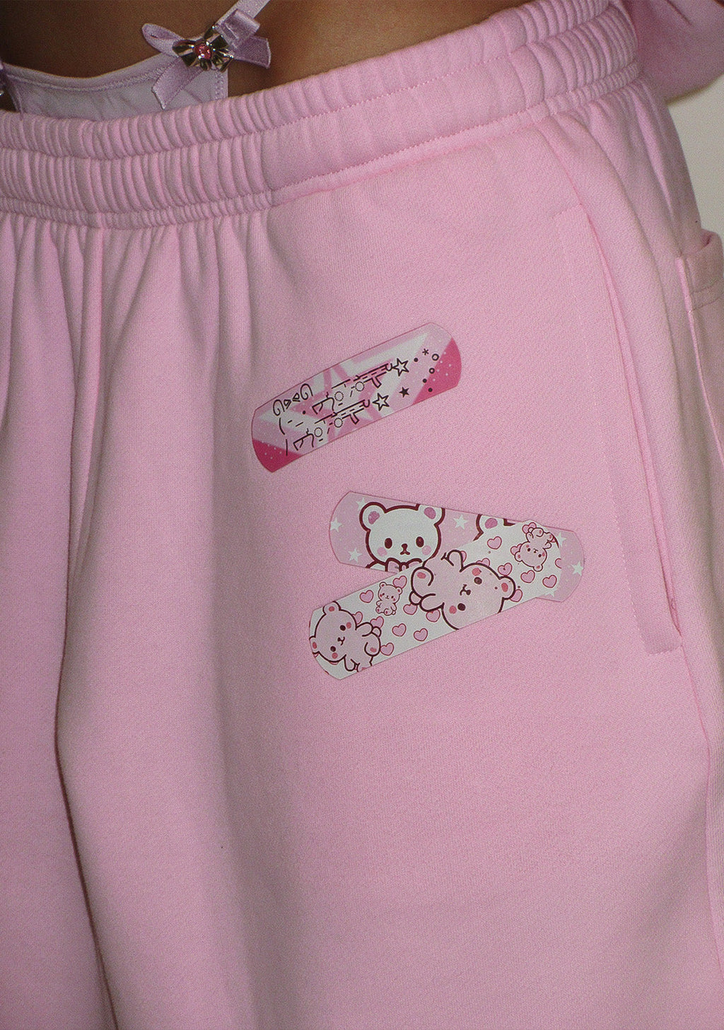 PANTALON DE JOGGING OVERSIZE STITCH TEDDY ROSE BÉBÉ