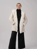 Faux Fur Lined Mid Length Rain Coat
