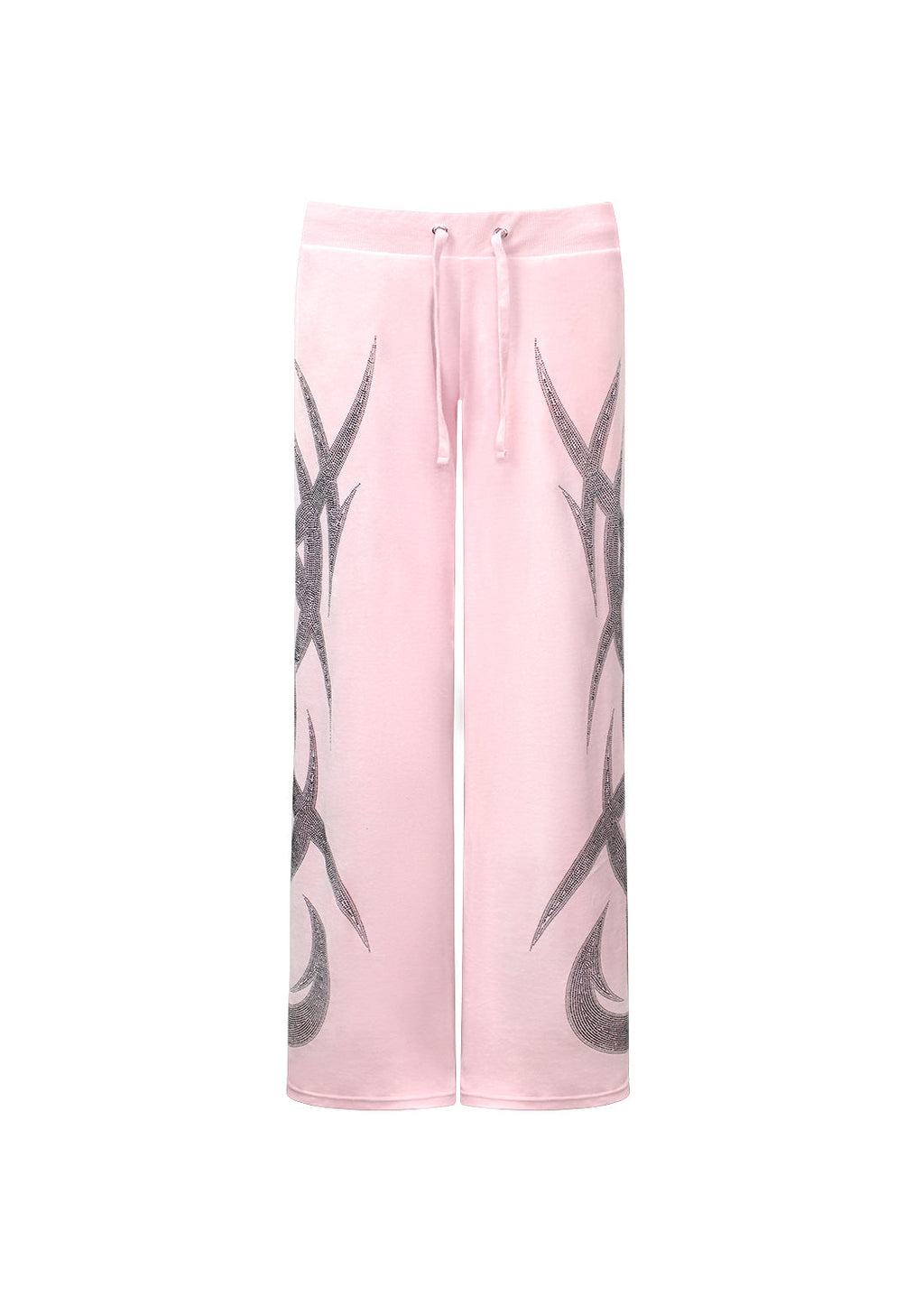 Pantaloni della tuta in velour con strass SIGNAL ROSA BABY