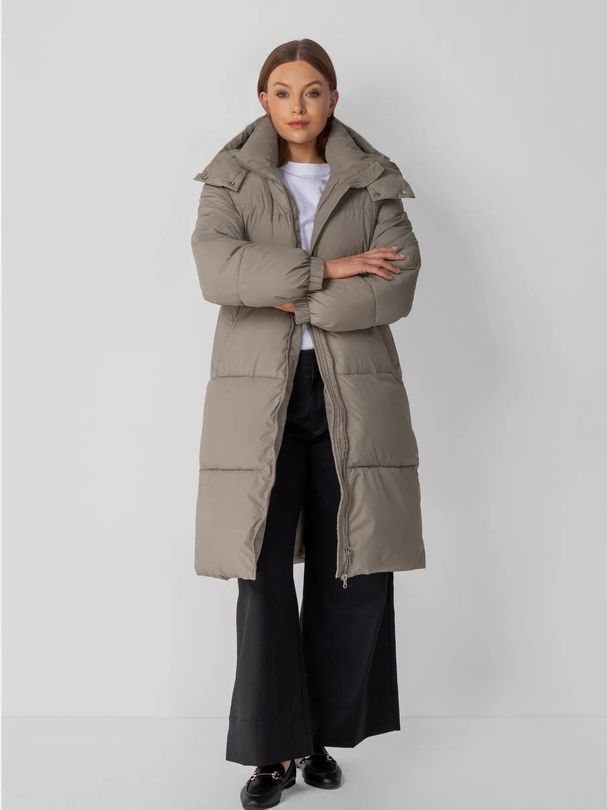 Classic Long Hooded Puffer Jacket