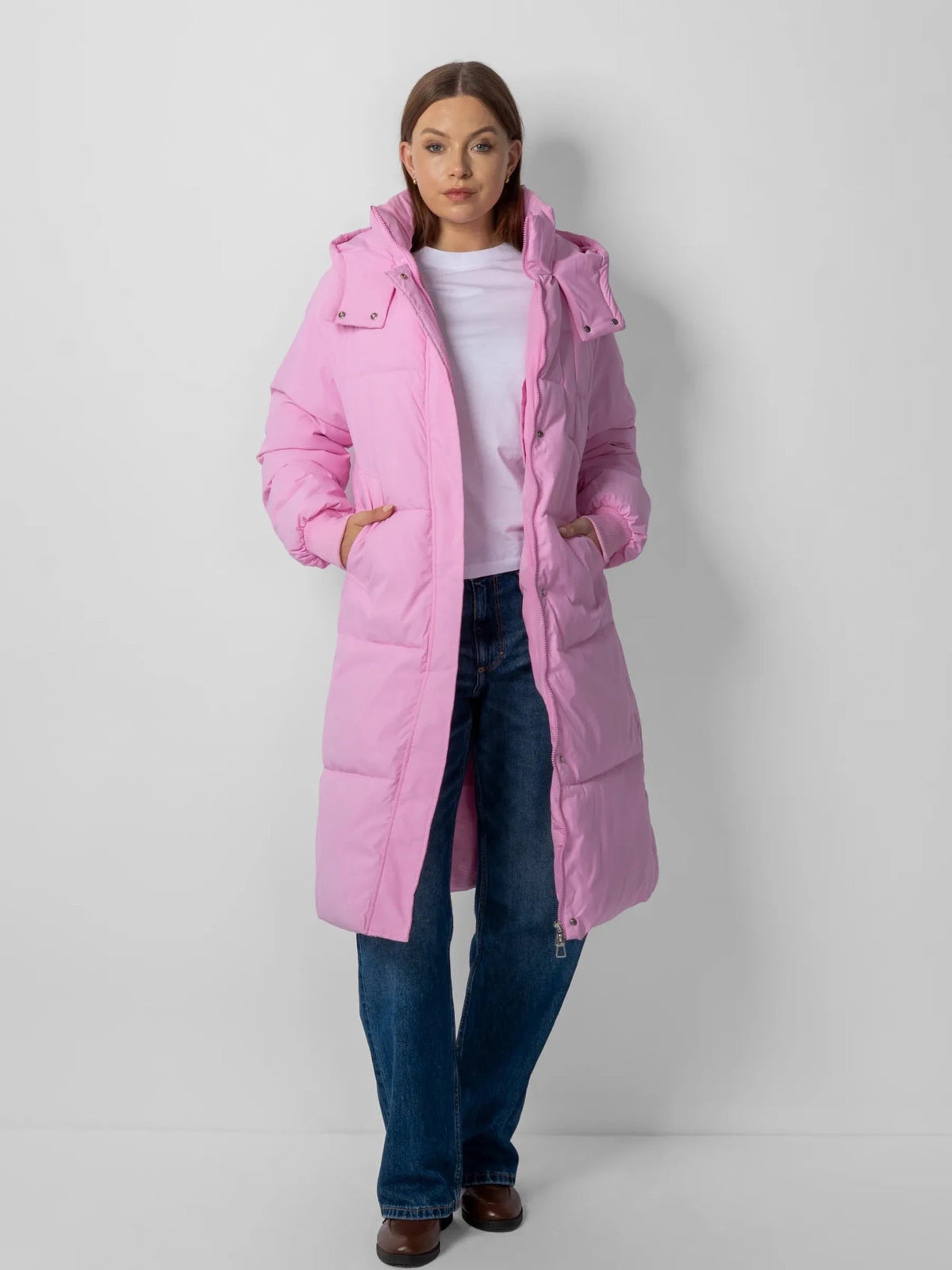 Classic Long Hooded Puffer Jacket