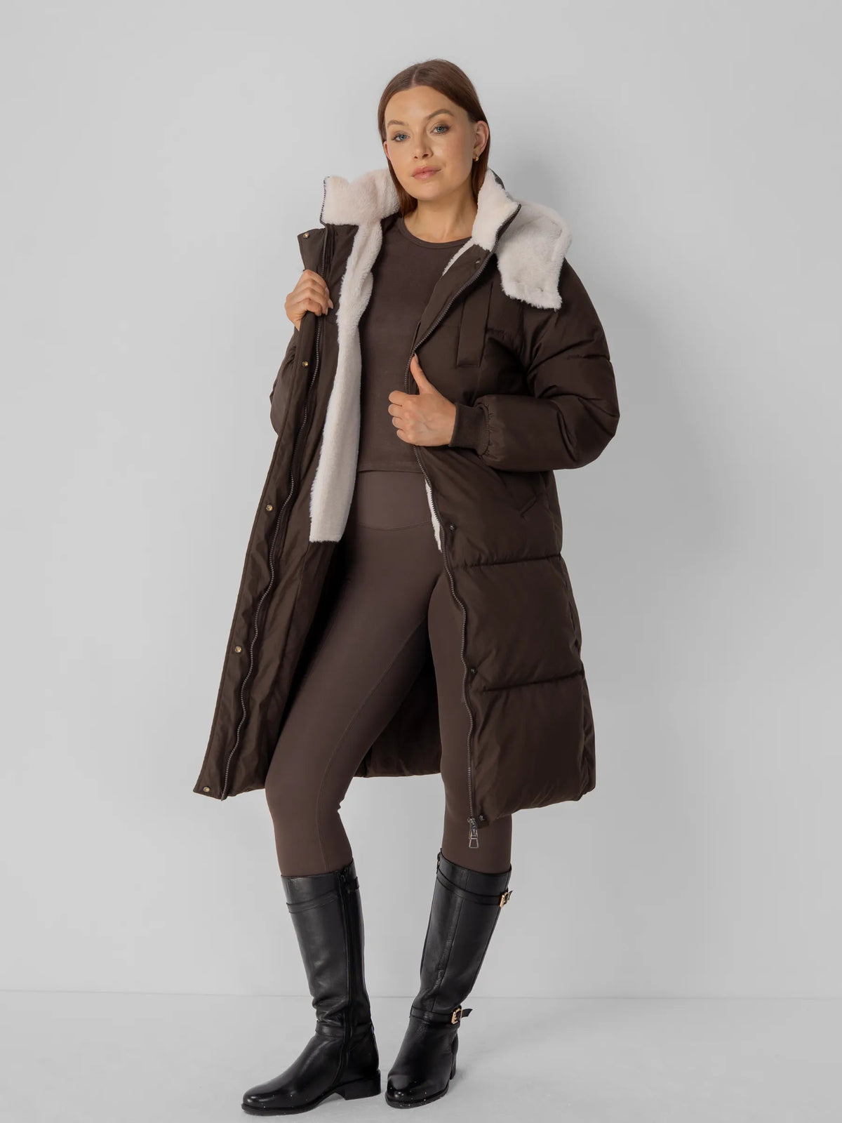 Classic Long Hooded Puffer Jacket
