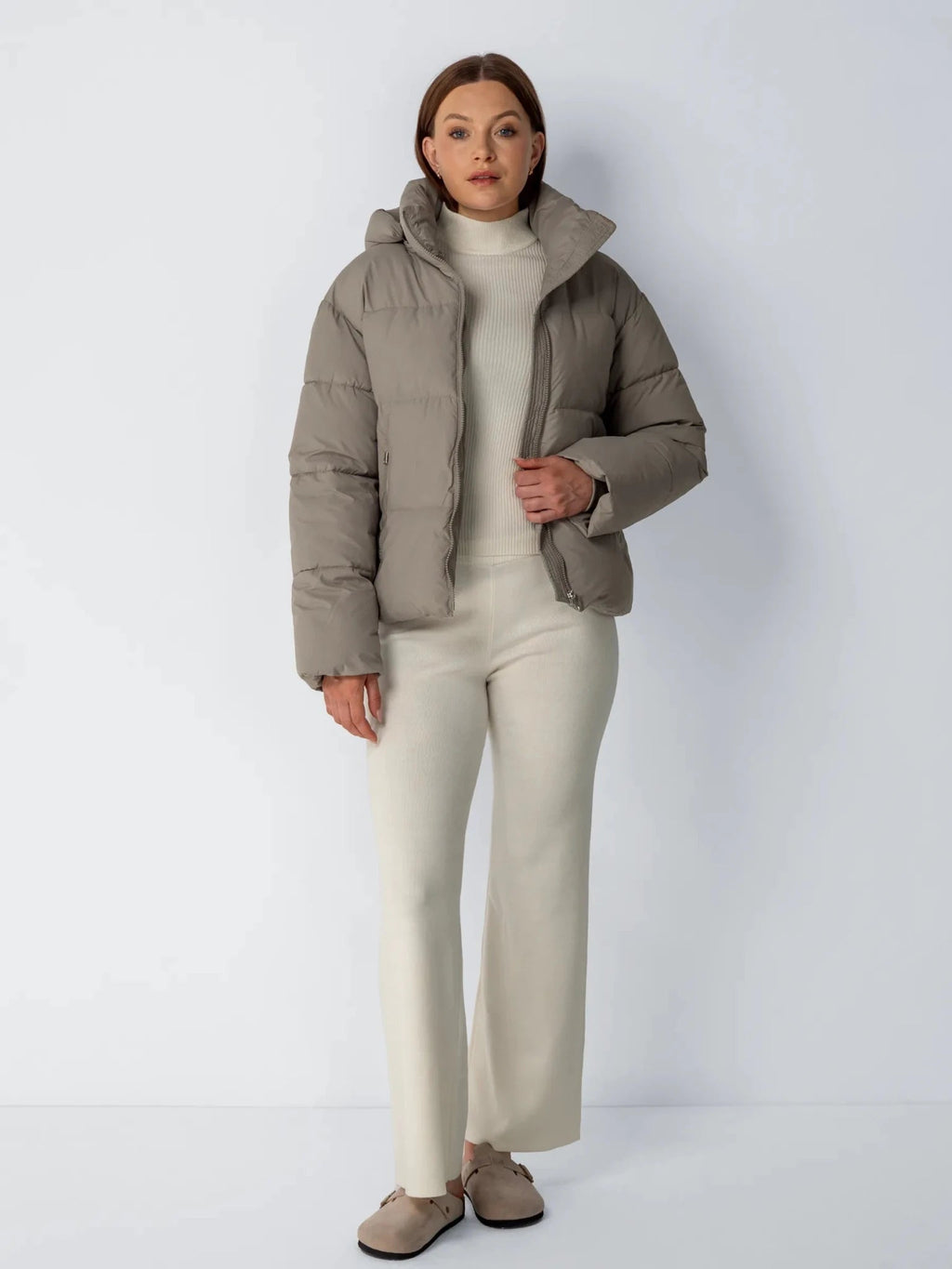 Classic Short Detachable Hooded Puffer Jacket