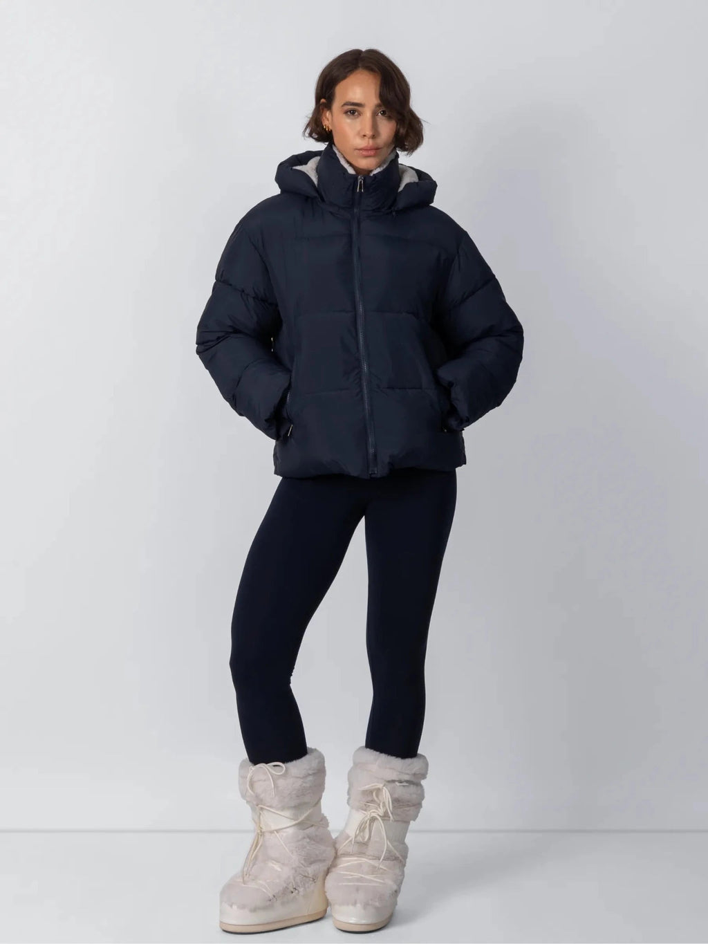 Classic Short Detachable Hooded Puffer Jacket