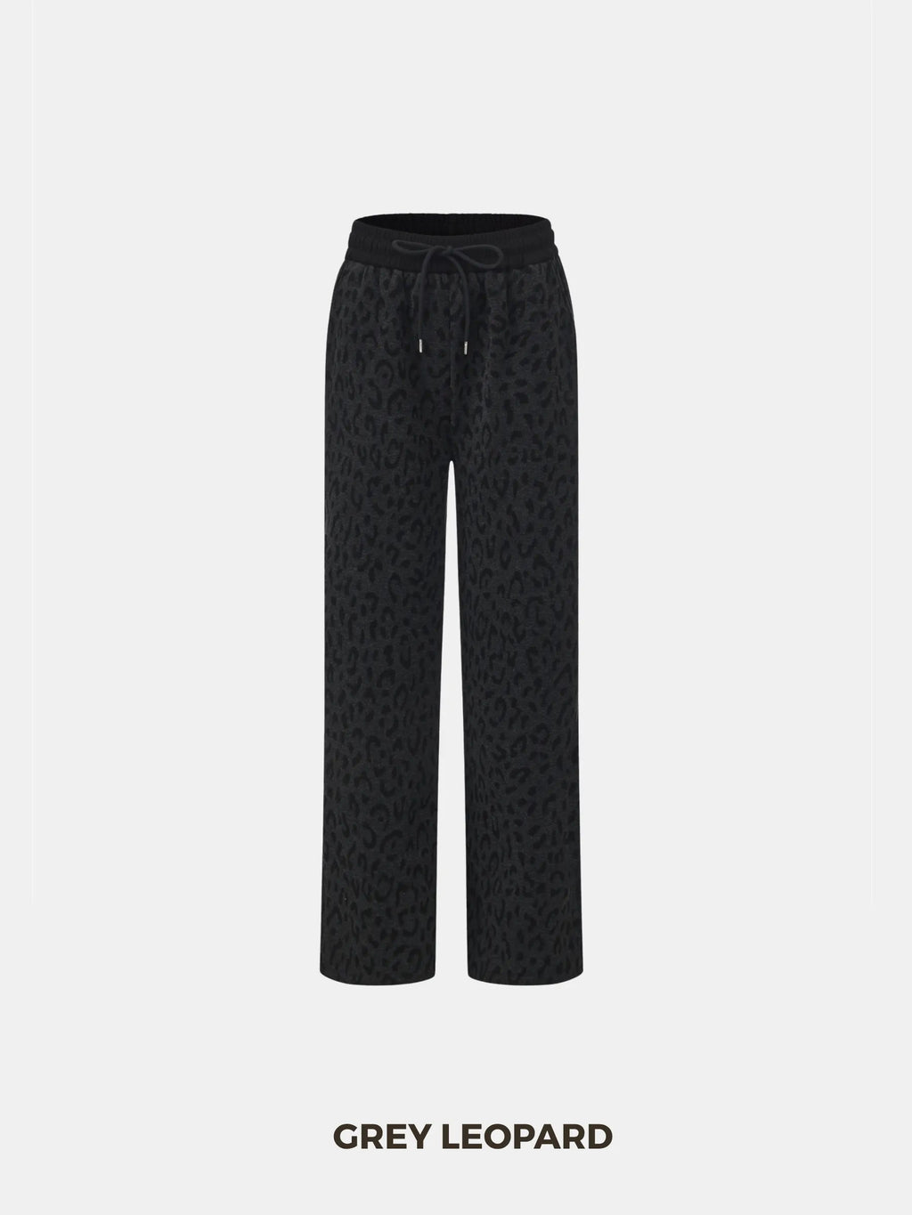 Pantalon léopard confortable doublé en polaire