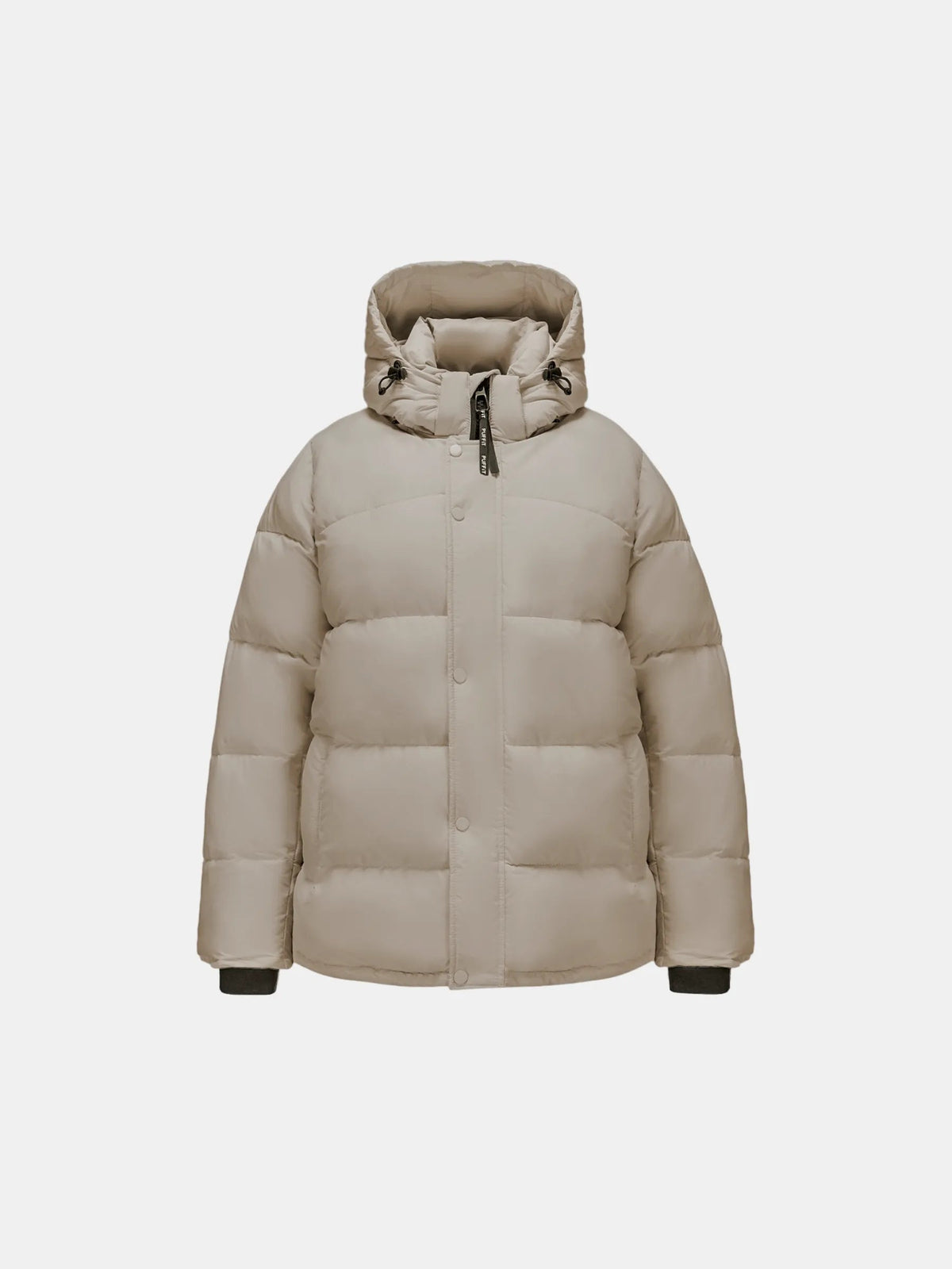 Detachable Hooded Regular Length Puffer Jacket