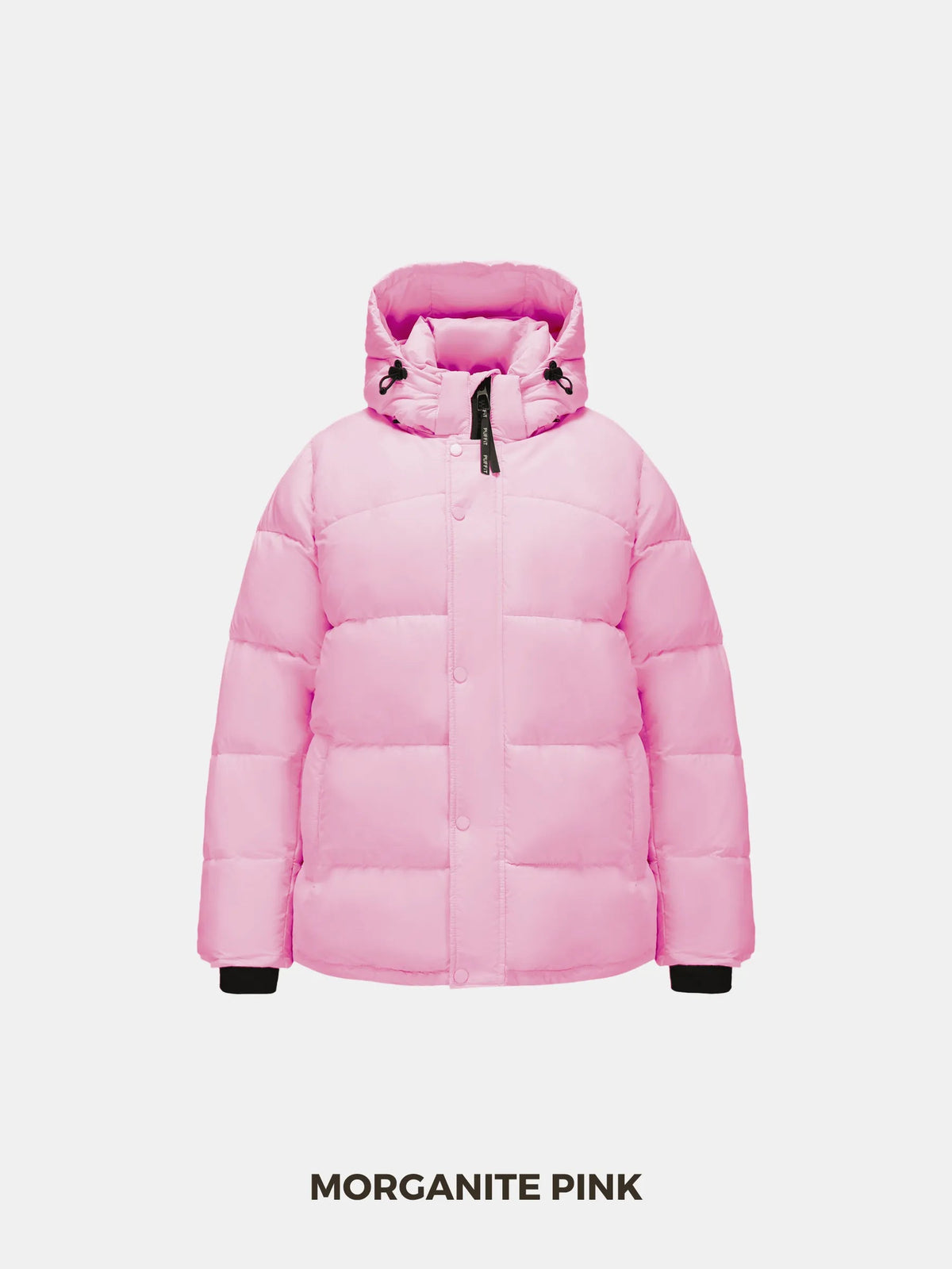 Detachable Hooded Regular Length Puffer Jacket
