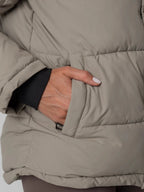 Detachable Hooded Regular Length Puffer Jacket