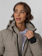 Detachable Hooded Regular Length Puffer Jacket