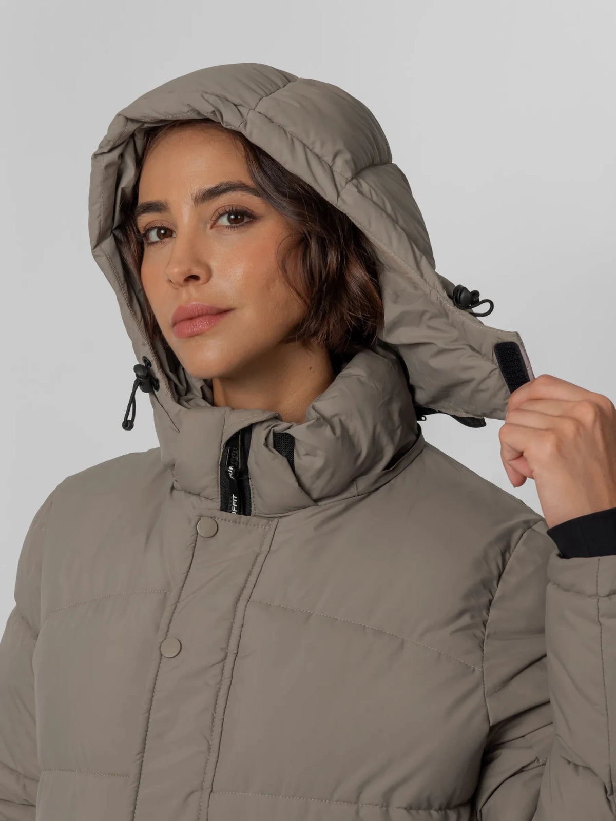 Detachable Hooded Regular Length Puffer Jacket
