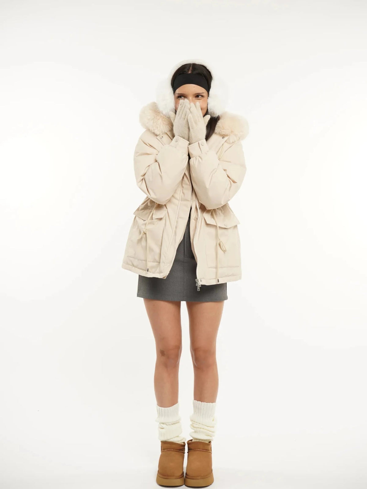 Faux Fur Lined And Trim Parka