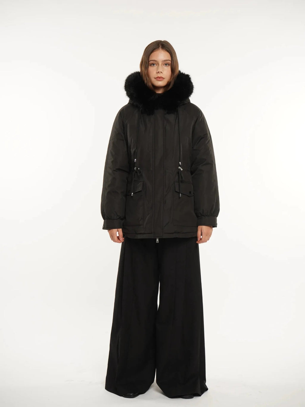 Faux Fur Lined And Trim Parka