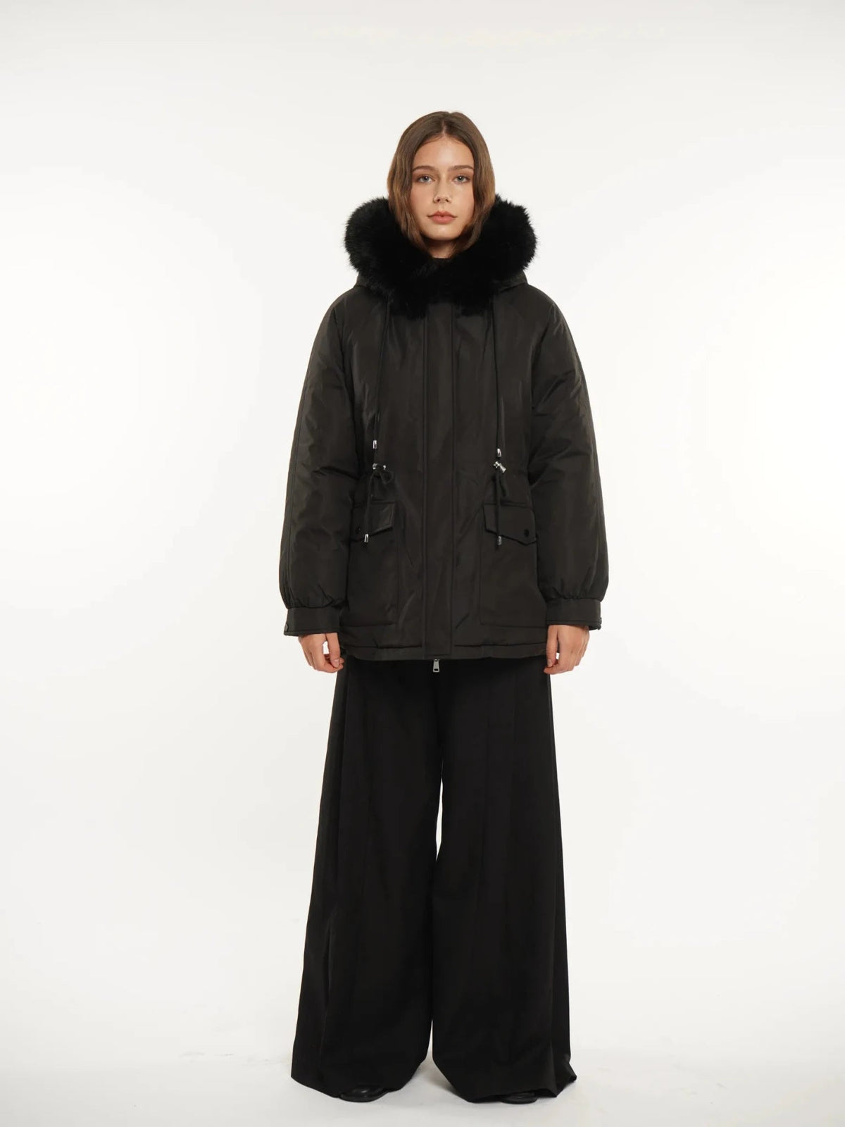 Faux Fur Lined And Trim Parka