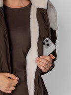 Faux Fur Lined Classic Long Puffer