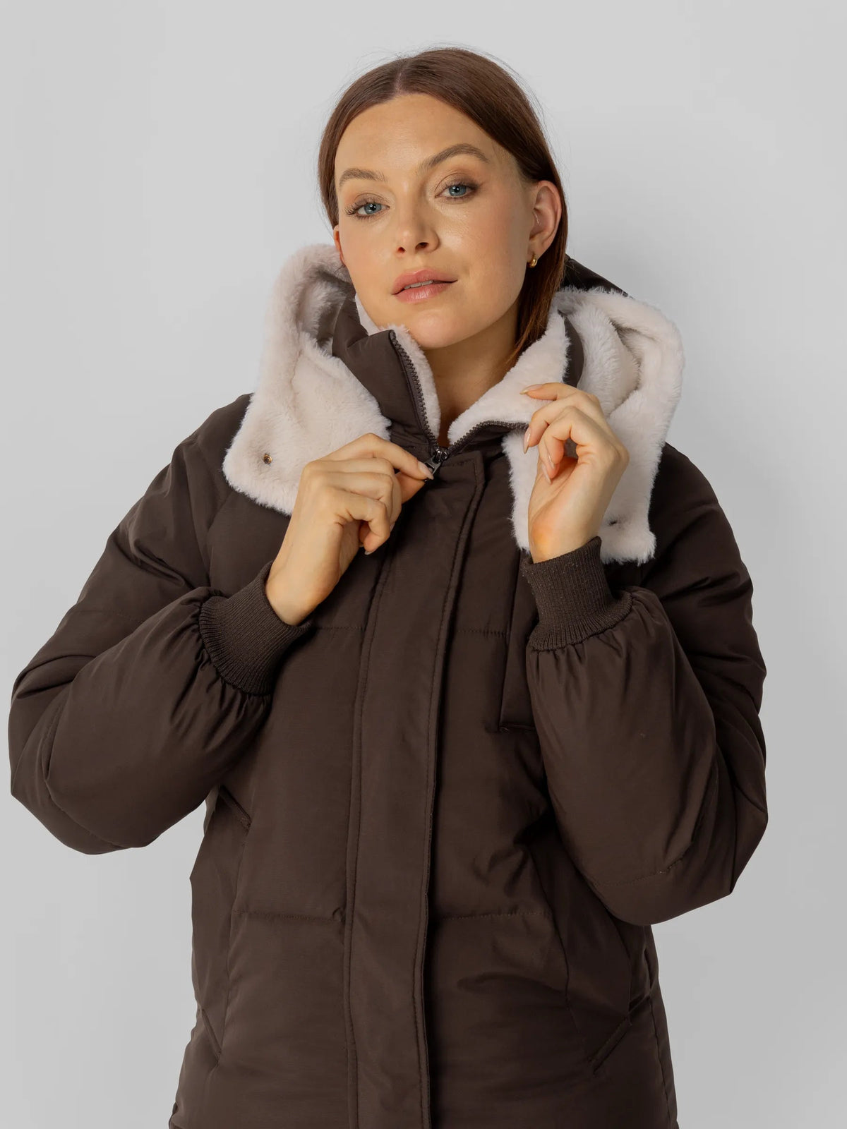 Faux Fur Lined Classic Long Puffer