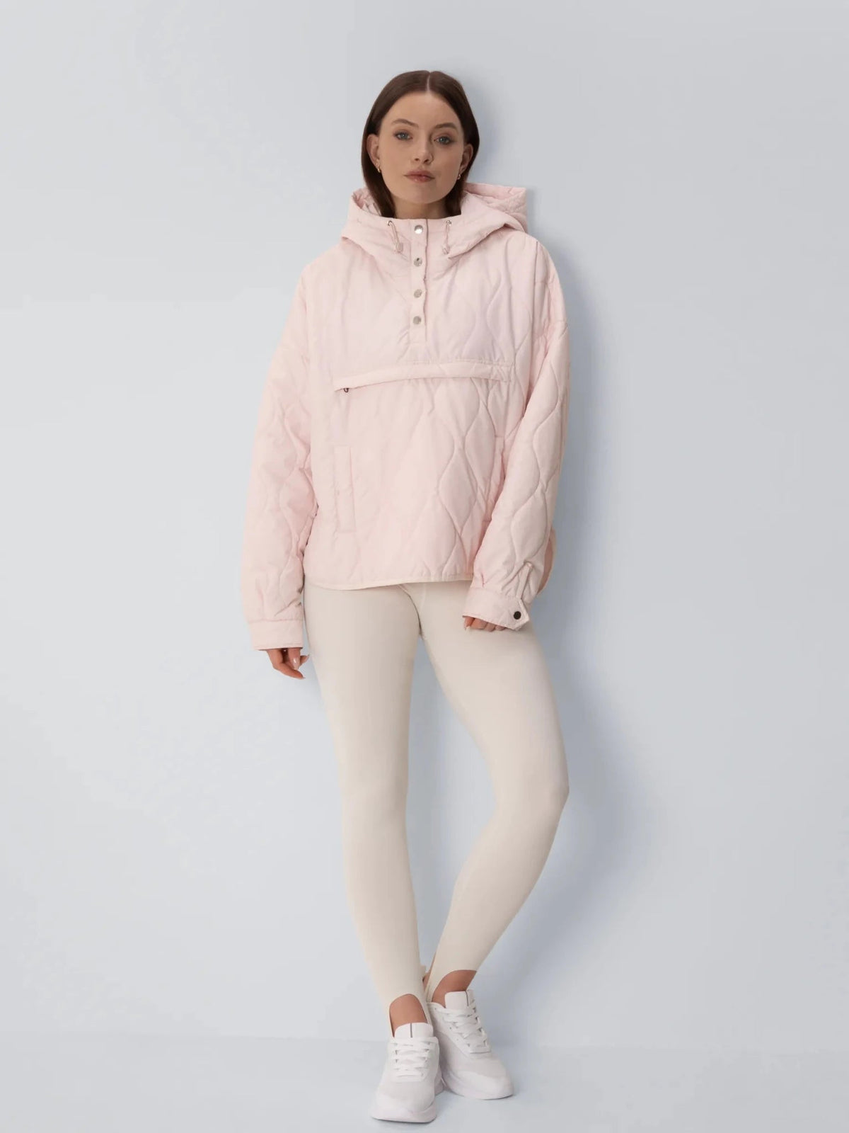 Kangaroo Pocket Packable Quilted Puffer Hoodie