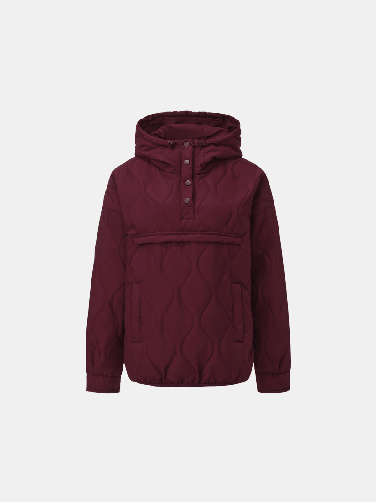 Kangaroo Pocket Packable Quilted Puffer Hoodie