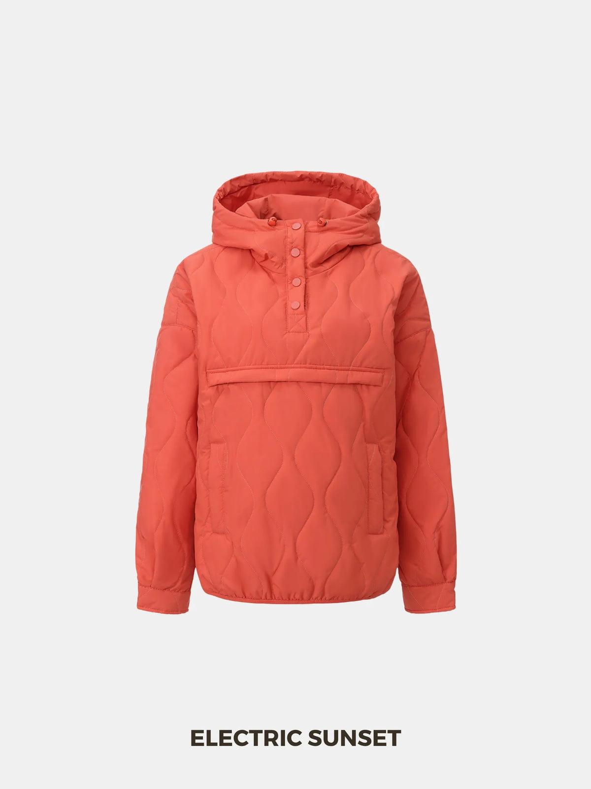 Kangaroo Pocket Packable Quilted Puffer Hoodie