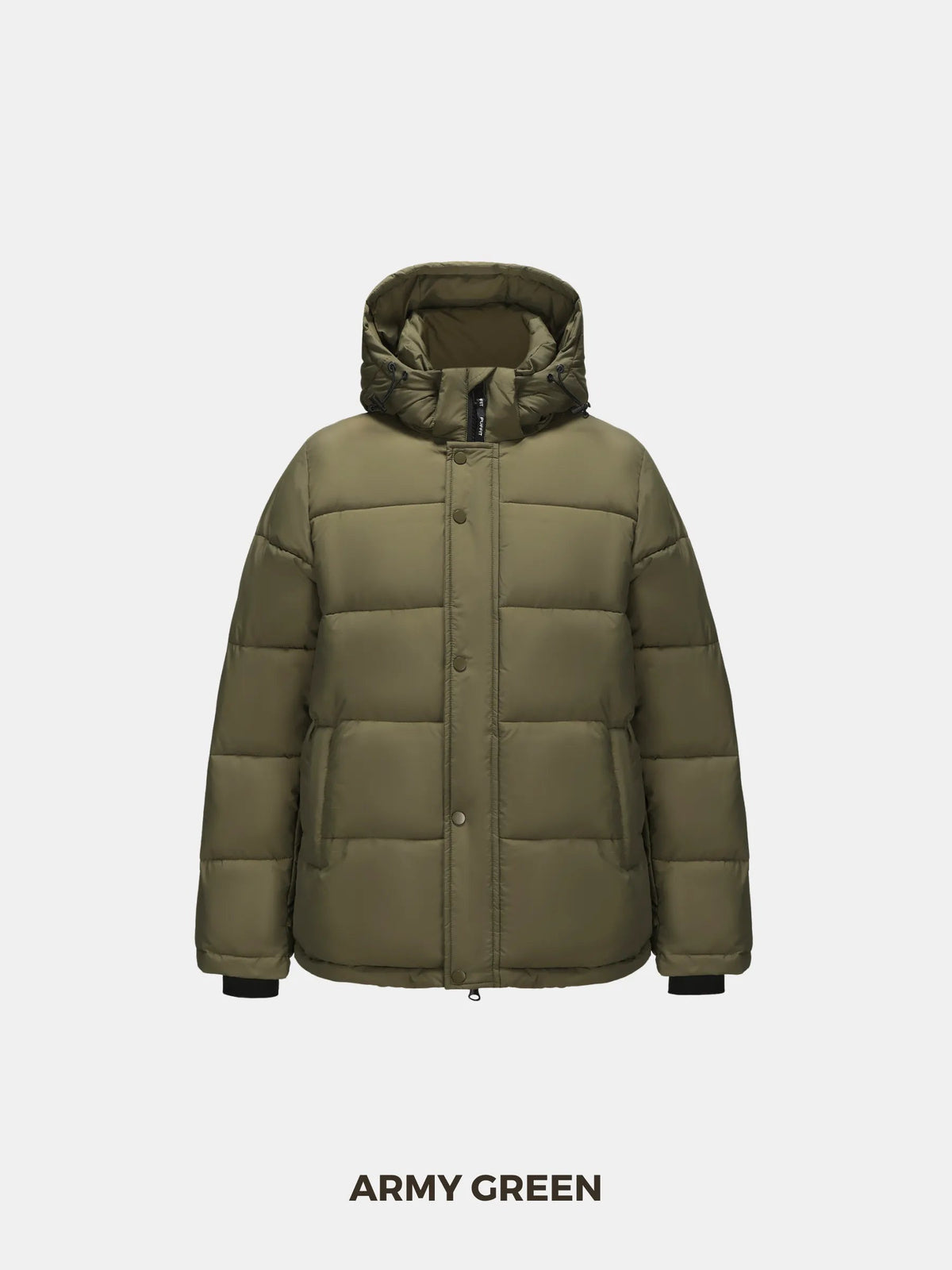 Men's Detachable-Hooded Puffer Jacket